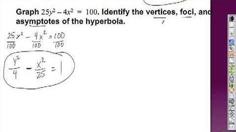 Algebra 2 Section 9-5 "Hyperbolas" (part 2)