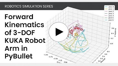 Robotics Simulation Series | Forward Kinematics of 3-DOF KUKA Robot Arm in PyBullet.