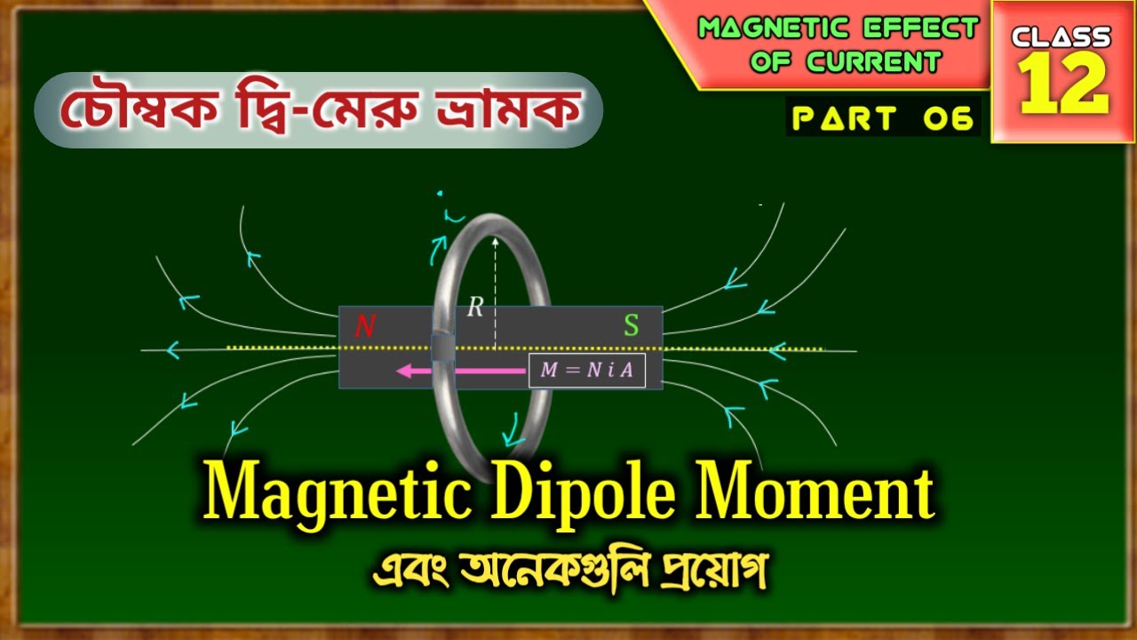 dipole moment (in Bengali) পর্ব 6 physics class 12
