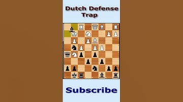 Dutch Defense Trap  | Quick Chess Trap: Master This Opening Trick in 60 Seconds!