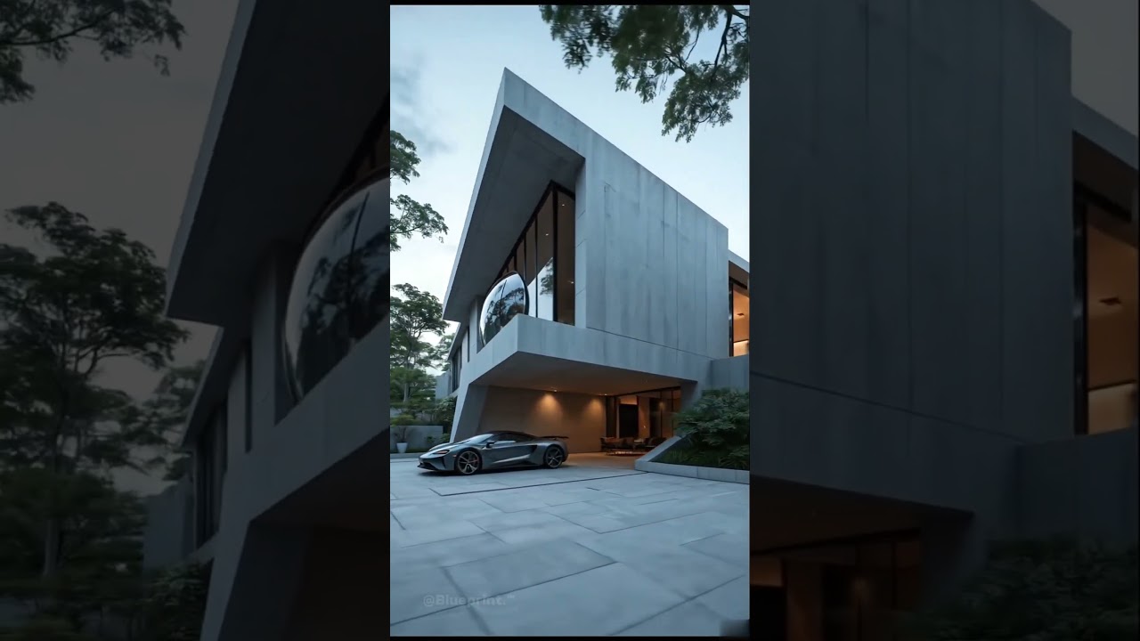 Elegant Futuristic Architecture in a Natural Environment 