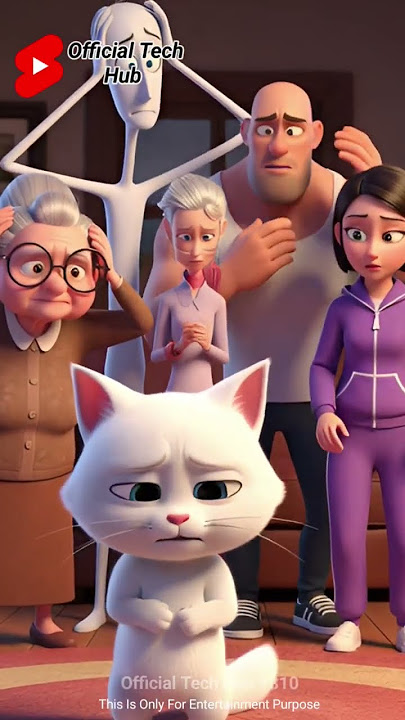 Cute cat not taken for a walk 😠#nekofriends​ #catlovers​ #usashorts #usa #cartoon #english