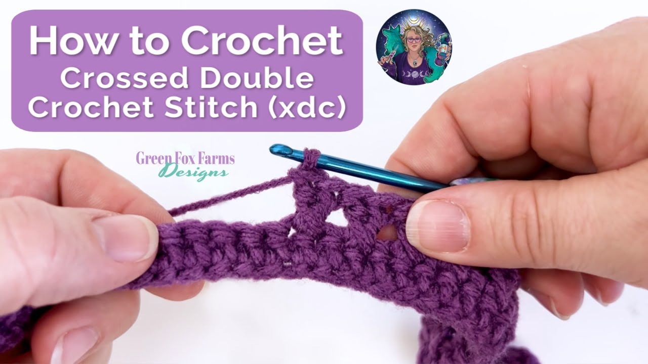 How to Crochet Xdc Crossed Double Crochet Stitch Tutorial YouTube