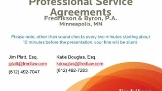Professional Services Agreements: Best Practices and Implementation