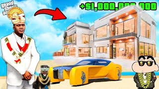 Shinchan Collecting $1,000,000 SUPER Car TO win RACE In GTA5 || SumitOP