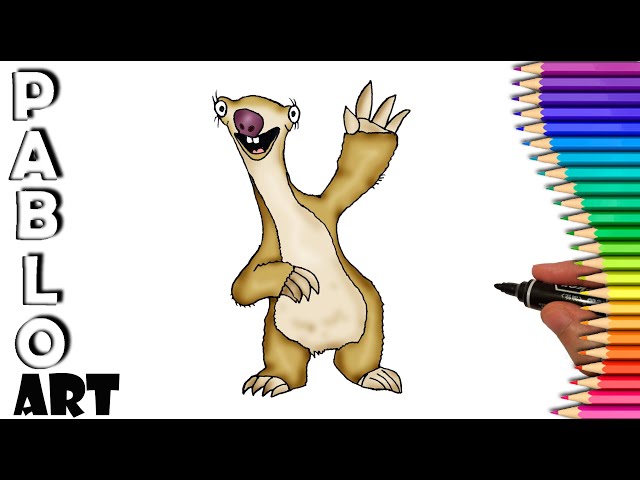 How To Draw Sid  Ice Age | Learn to Draw  step by step class=