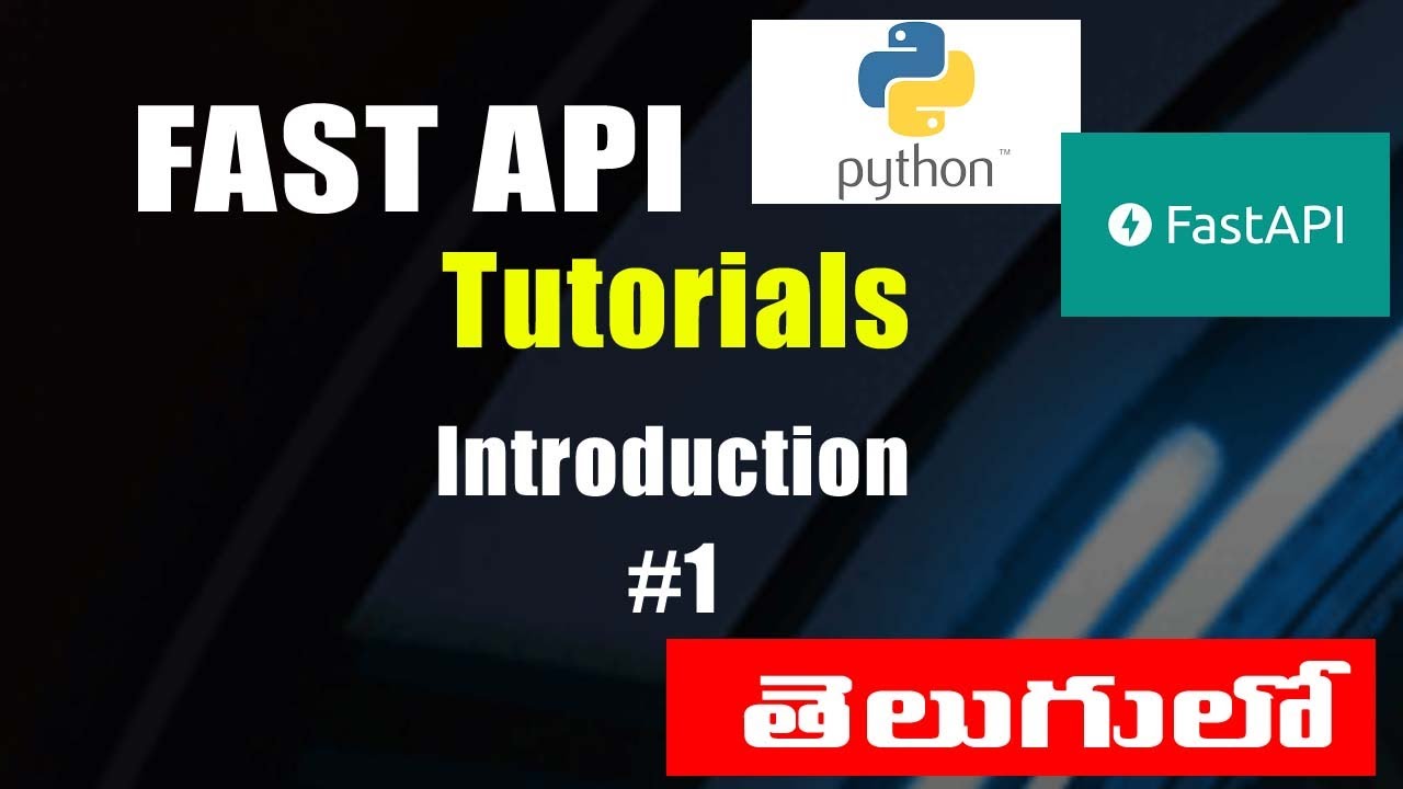 FastAPI Tutorials in Telugu Introduction #1 - YouTube