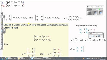 8.5 Determinants and Cramer