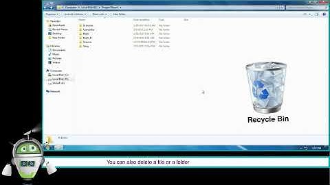 Deleting a file or a folder-Class 4-Chapter 2-Files and Folders in Windows 7-Part 6