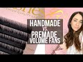 Handmade vs. Premade Volume Fans Lashes - Making the Right Choice