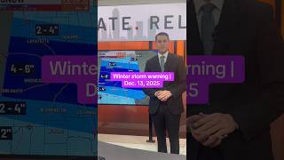 Winter storm warning in central Indiana | Dec. 13, 2025