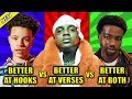 RAPPERS BETTER AT HOOKS VS RAPPERS BETTER AT VERSES VS RAPPERS GOOD AT BOTH