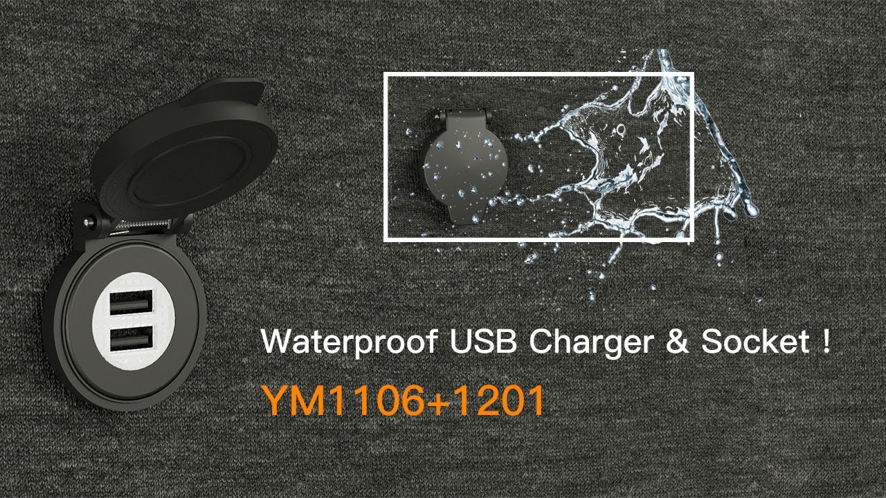 Waterproof USB Charger & Socket YM1106+1201 Reliable Manufacturers DAMAVO Recommended