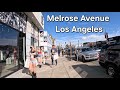 Saturday afternoon melrose avenue  california  walking tour 4k