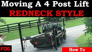 Moving A 4 Post Lift (How to move a 4-post lift)