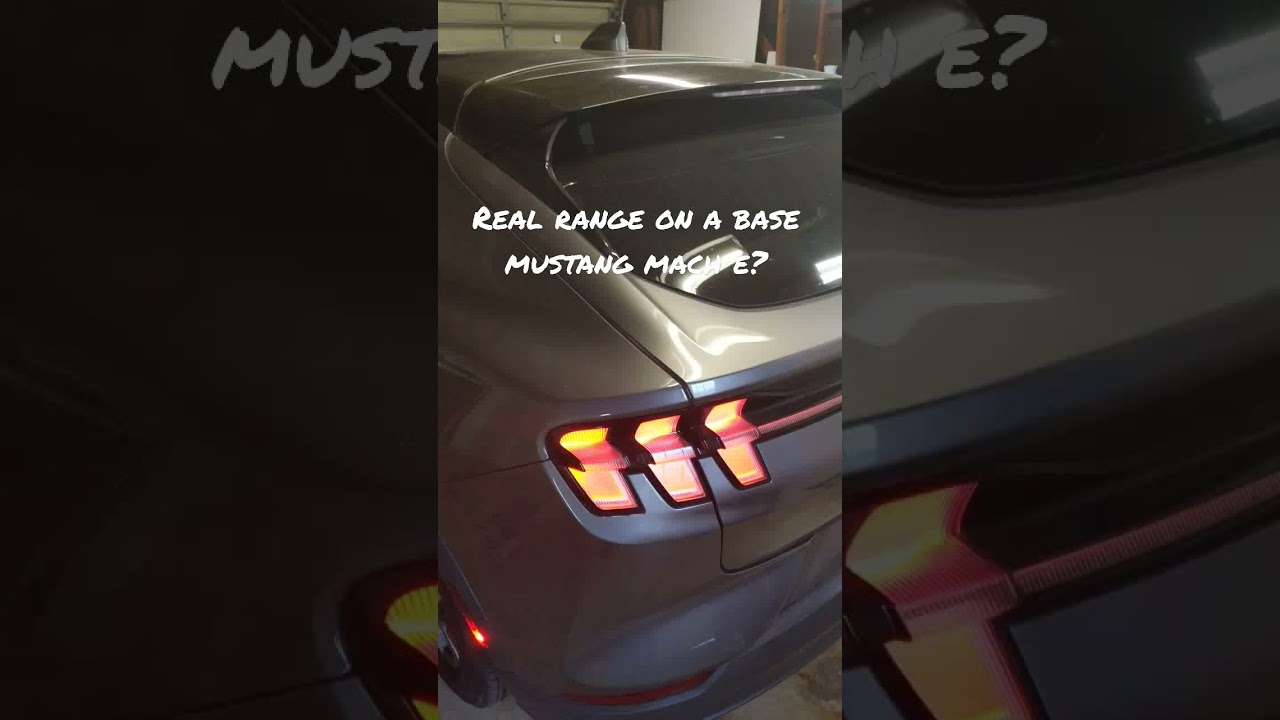 EPA rated at 230 miles, what's the real range of a RWD standard range Ford Mustang Mach E?
