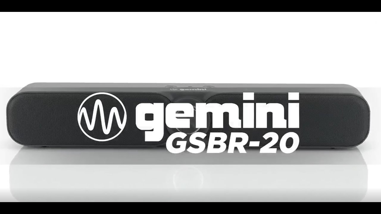 Gemini Sound GSBR-20 Wireless Soundbar