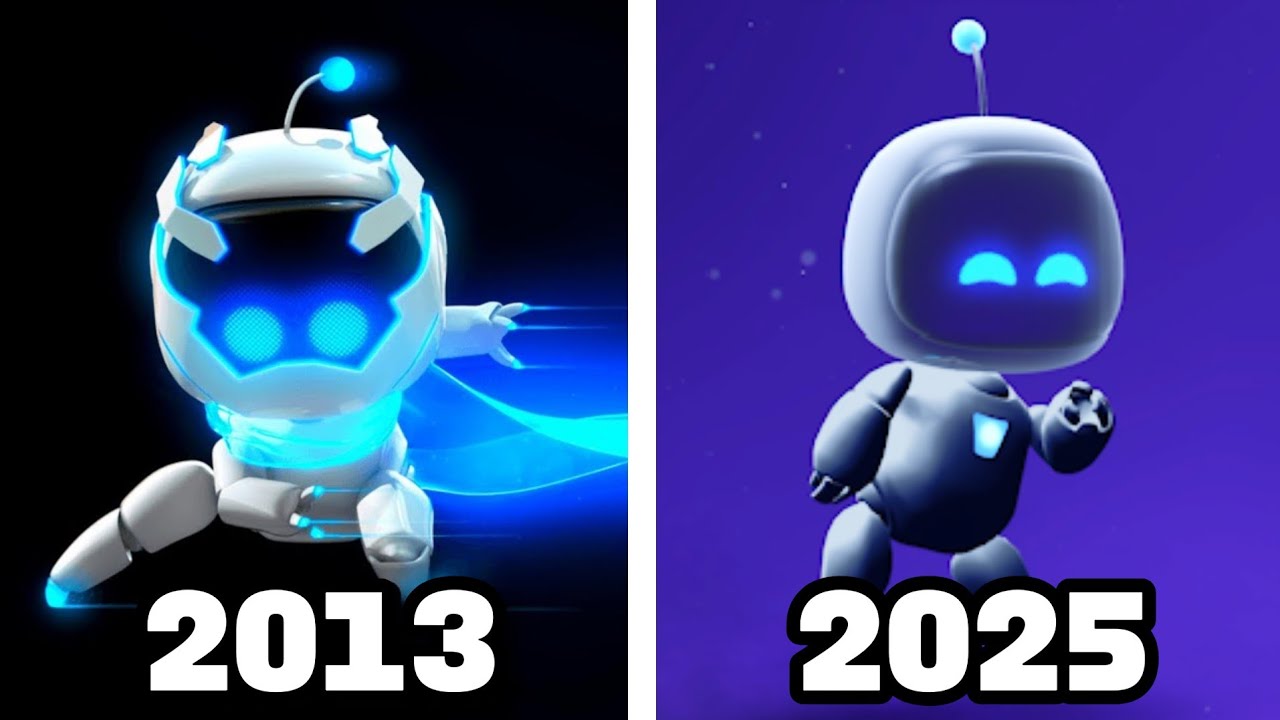 First Astro Bot Evolution of ASTRO BOT in Video Games (2013-2025) - YouTube