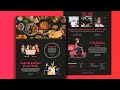 Free website template-Food order website with distortion Slider made by html css Js