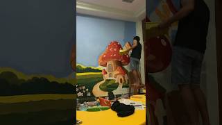 Wall painting ❤️  reference- Pinterest #shorts #drawing #painting #art #trending #reels