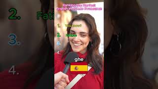 Hardest English words to pronounce#learnenglish #fyp #funny #interview