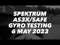 Spektrum as3xsafe gyro testing  6 may 2023