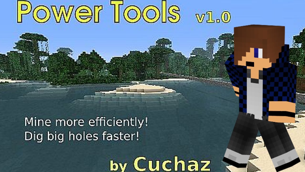 Minecraft Mod Showcase: Power Tools Mod!