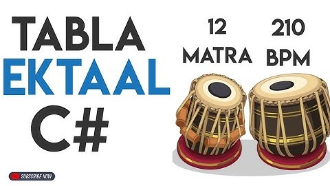 Ektaal Tabla Loop C# | 12 Matra | 210 Bpm |#muzzico