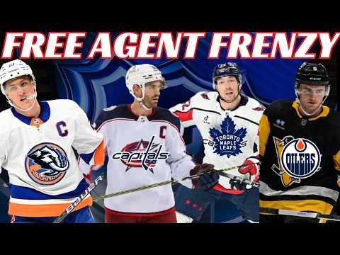 NHL Free Agent Frenzy signings - Lee, Shea, Jenner, Duhaime, Kapanen, Laughton, Tarasov & more