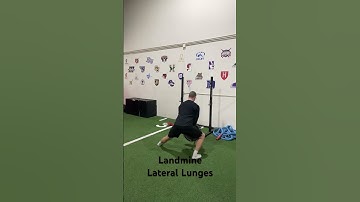 Landmine Lateral Lunges #landmine #frontal-plane