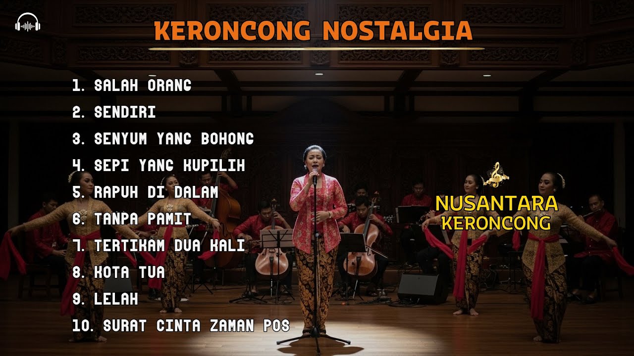 Lagu Keroncong Klasik Indonesia | Nostalgia Musik Klasik untuk Menemani Malam yang Tenang