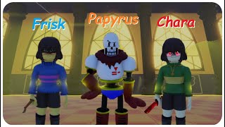 roblox# 362 [ Multiverse Of SUS ] [ Frisk , Papyrus , Chara ]