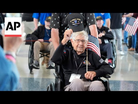 World War II veterans take off for France for 80th anniversary of D-Day