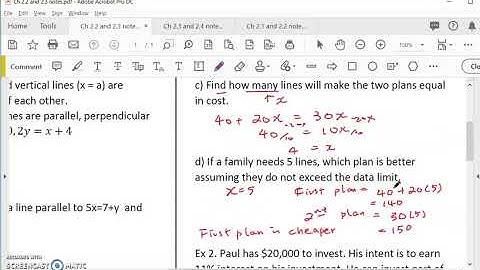 OpenStax College Algebra Ch 2.3 Applications # 1