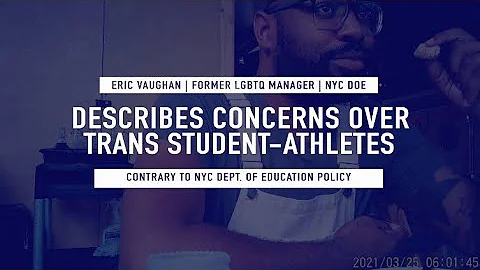 Former NYC DOE LGBTQ Program Manager, Eric Vaughan...