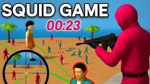 DIY 1  🚷😭 SQUID GAME 3D VIEWING K SNIPER CHALLENGE LIVE PLAYBACK