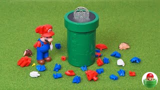 マリオの体がバラバラ！土管を組み立ててコインを入れてみた Super Mario 3D puzzle toys