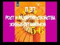 5-6 КЛАСС П 37 РОСТ И РАЗВИТИЕ- СВОЙСТВА ЖИВЫХ ОРГАНИЗМОВ / ИНДИВИДУАЛЬНОЕ РАЗВИТЕЕ /