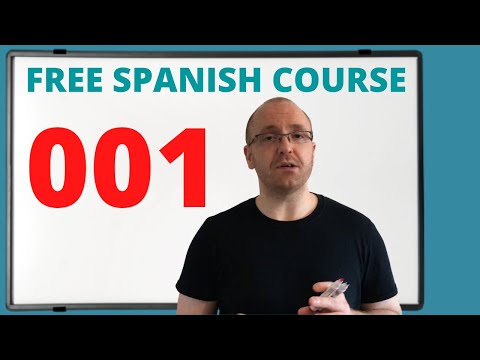 Lekce španělštiny pro začátečníky (bezplatný online kurz) 001