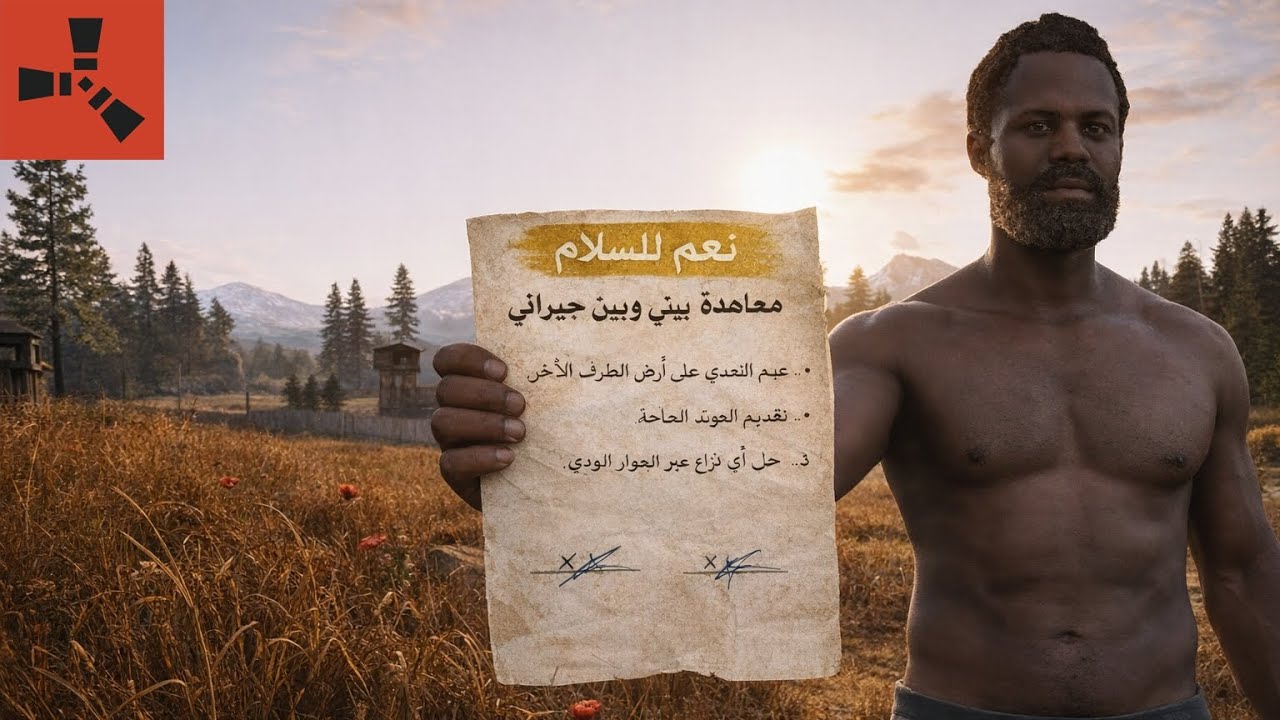 📜 تم توقيع معاهدة السلام بيني وبين جيراني 😂