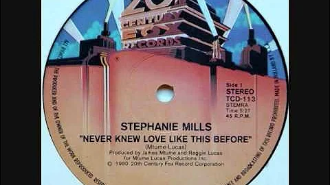 Rare Classic Soul Stephanie Mills -  Never Knew Love Like This Before 12" Extended Version (1980)