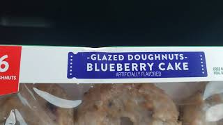 Krispy Kreme Glazed Blueberry Cake Doughnut Review