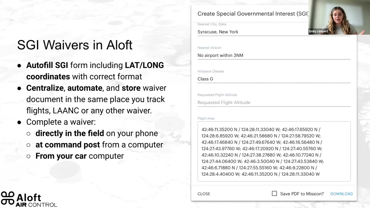 Aloft Webinar: Streamline SGI Waivers in Air Control