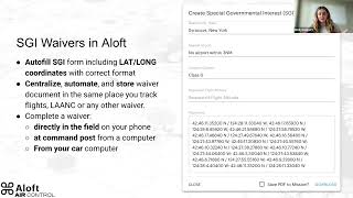 Aloft Webinar: Streamline SGI Waivers in Air Control