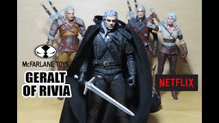McFarlane Toys NETFLIX The Witcher GERALT OF RIVIA 7&quot; figure unboxing &amp; review!