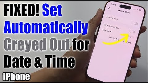 Hoe u kunt oplossen dat de datum en tijd die automatisch wordt ingesteld, grijs zijn op de iPhone