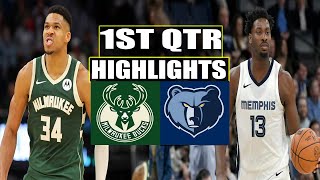 Milwaukee Bucks vs Memphis Grizzlies 1st QTR HIGHLIGHTS | April 3 | 2024 NBA Season