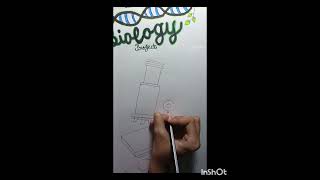 Biology Project Making ✨ | Microscope drawing for School 💗✨