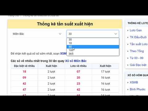 thong ke tan suat - [Hướng Dẫn] - Thống Kê Tần Suất Loto Xổ Số Miền Bắc