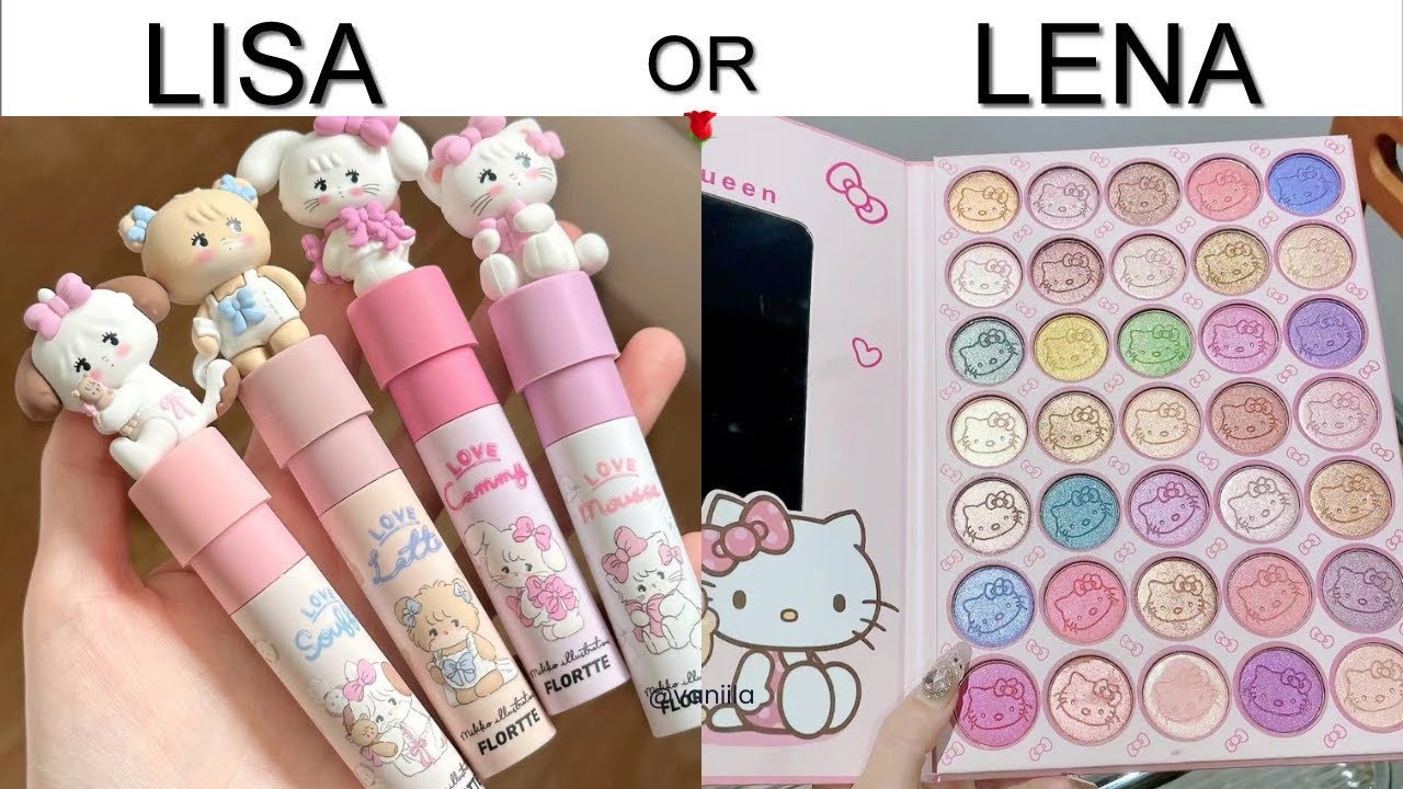 LISA OR LENA 💗 MAKE UP & CUTE GIRLY ACCESSORIES vaniilaa YouTube